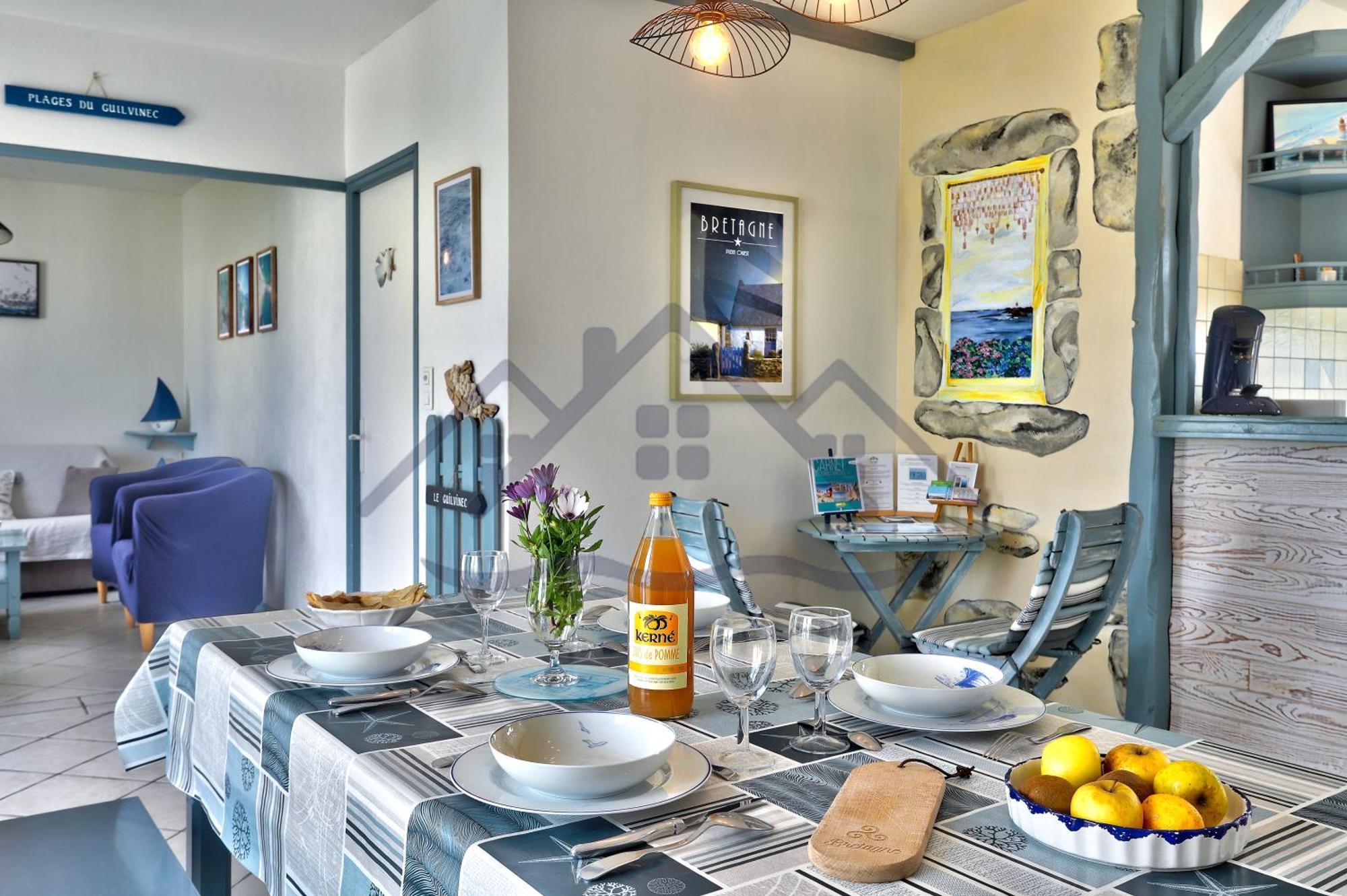Localise - M3B - Souvenir Du Guil - Maison De Plain-Pied Avec Jardin Clos Au Guilvinec - Tout A Pied, Plages, Port, Centre, Commerces, Marche - Wif Inclus - Linge De Lit Inclus - Animaux Bienvenus Exterior foto